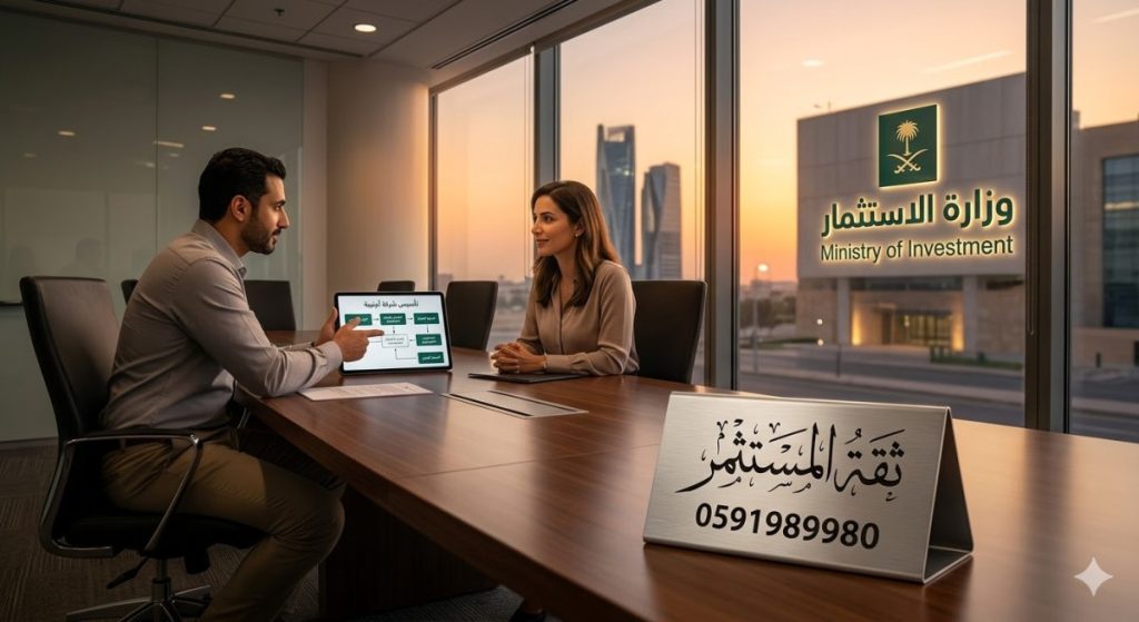 تأسيس شركات أجنبية ثقة المستثمر تأسيس شركات اجنبيه و استثمار اجنبي 0591989980 تأسيس-شركة-أجنبية-1024x559 كيف يمكن للمقيم أن يصبح مستثمر في السعودية تأسيس شركة اجنبيه في السعودية  منصة استثمر في السعودية كيف يحصل المقيم على رخصة مستثمر؟ شروط تأسيس شركة أجنبية في السعودية للمقيمين شركة ثقة المستثمر رخصة ميزة MISA رؤية السعودية 2030 للاستثمار دليل المستثمر الأجنبي 2026 تكلفة رخصة وزارة الاستثمار للمقيم تراخيص وزارة الاستثمار تحويل تأشيرة زيارة إلى مستثمر في السعودية تأسيس شركة اجنبيه في السعودية تأسيس شركة أجنبية السجل التجاري الأجنبي الإقامة المميزة للمستثمرين استثمار المقيمين في السعودية أفضل شركة لتأسيس الشركات الأجنبية في الرياض 